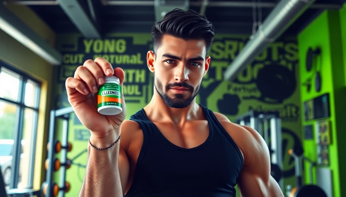 Aufklärung über clenbuterol kaufen in einem modernen Fitnessstudio mit motivierender Atmosphäre.