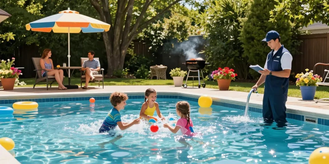 Dolphin Pool Services ensures clear and safe waters in family-friendly pools, providing reliable maintenance throughout Virginia.