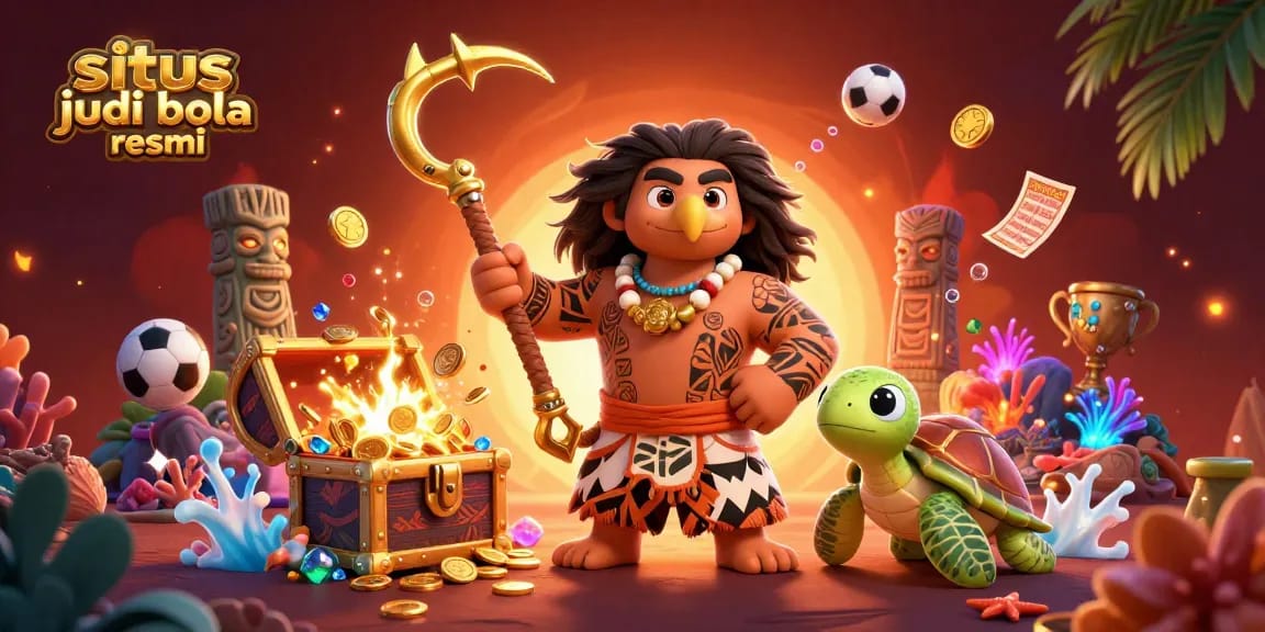 Bet on situs judi bola resmi with vibrant illustration featuring a demigod hawk and sports elements.