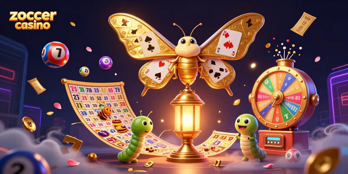 Experience the excitement at zoccer casino with a lively illustration of vibrant games and unique elements.