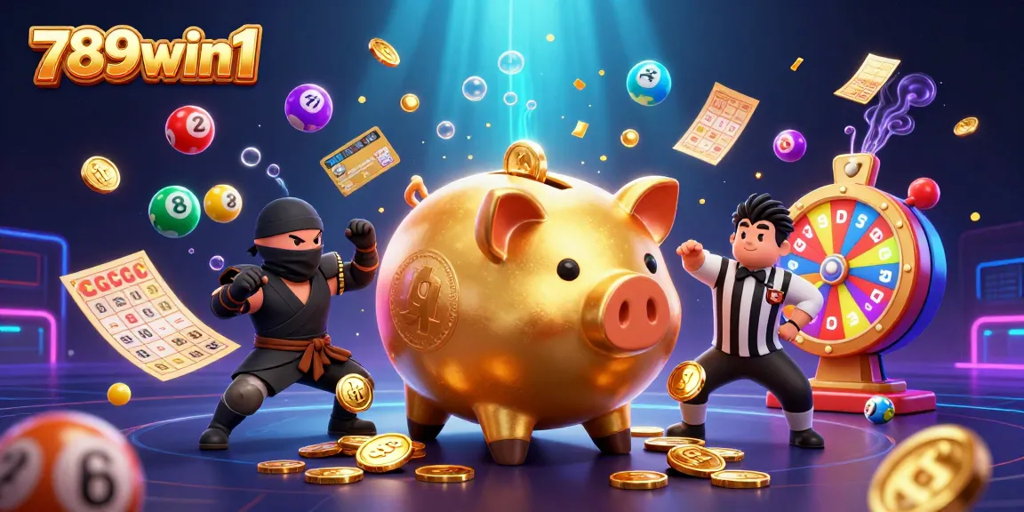 Experience thrilling wins with 789win1 in this action-packed 3D casino scene featuring dynamic games and excitement.