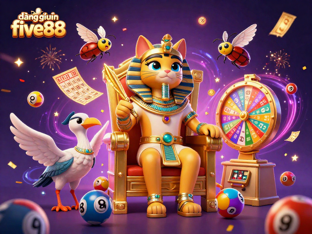 Engage in the excitement of đăng nhập five88 with vibrant lottery elements and a festive atmosphere.