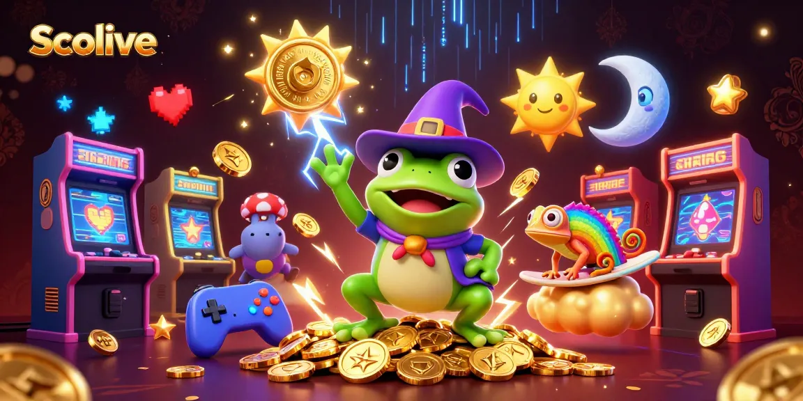 Socolive showcases a vibrant 3D illustration of a wizard frog and chameleon in a dynamic casino scene with golden coins.