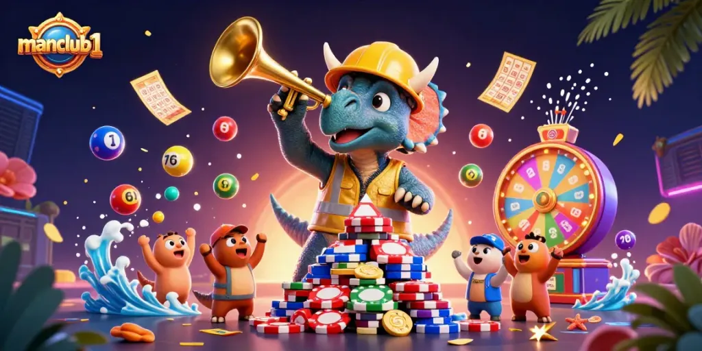 Experience thrilling gaming moments at manclub1 with a vibrant celebration of casino excitement!