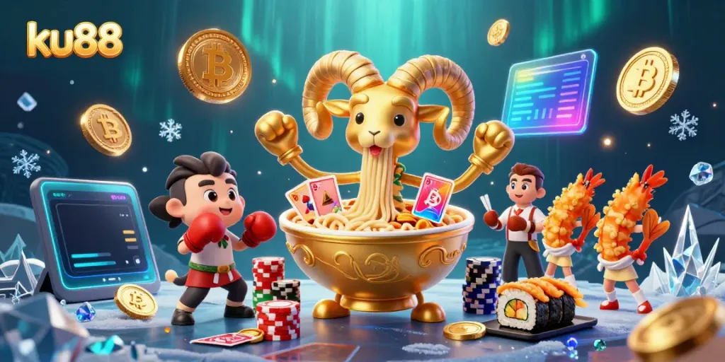 Experience thrilling gaming action at Ku88 with vibrant characters and interactive gaming elements.