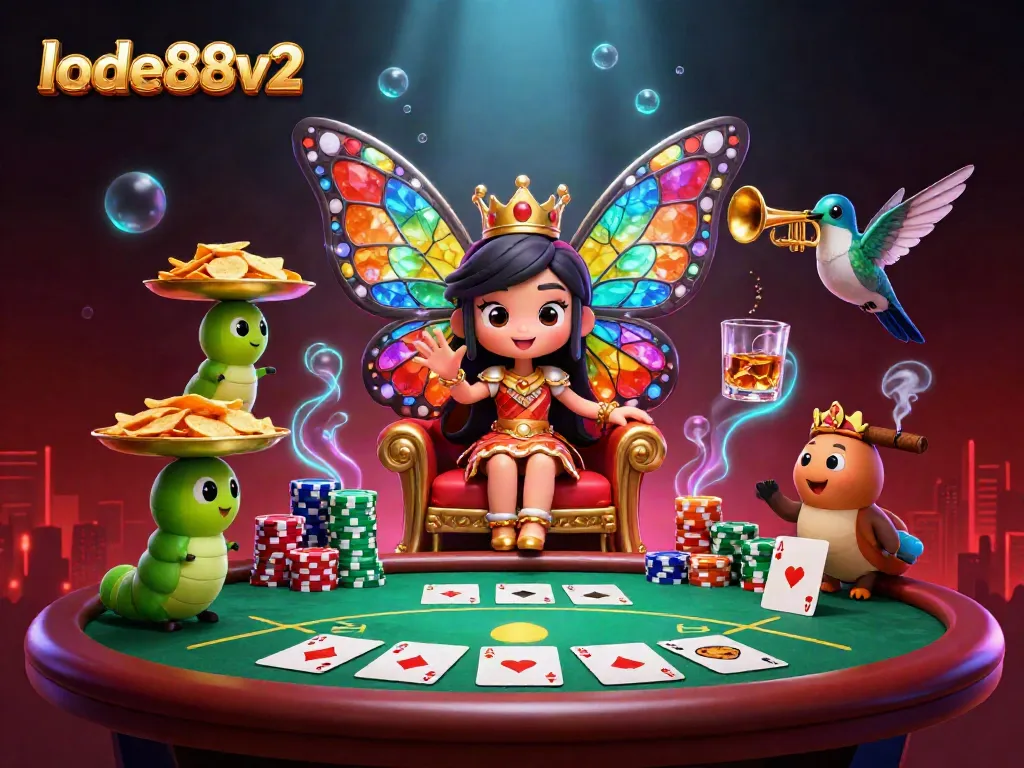Experience the vibrant world of lode88v2 as players dive into exciting poker adventures with immersive characters and action.