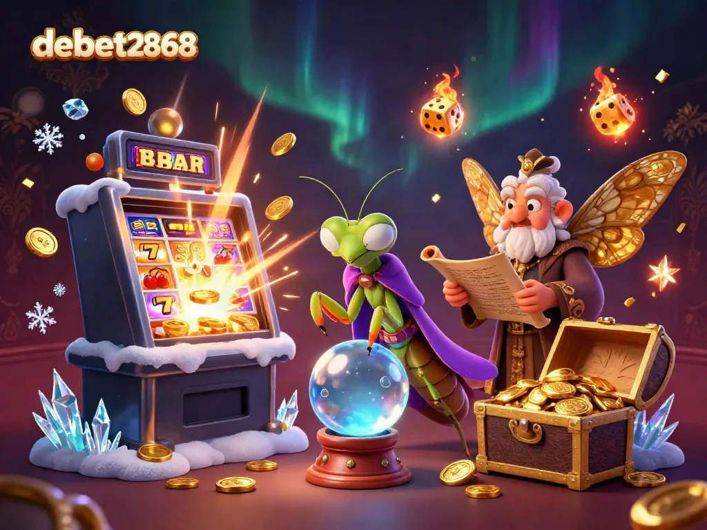 Experience the magic of debet2868 with vibrant casino visuals and captivating characters.